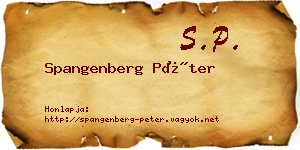 Spangenberg Péter névjegykártya